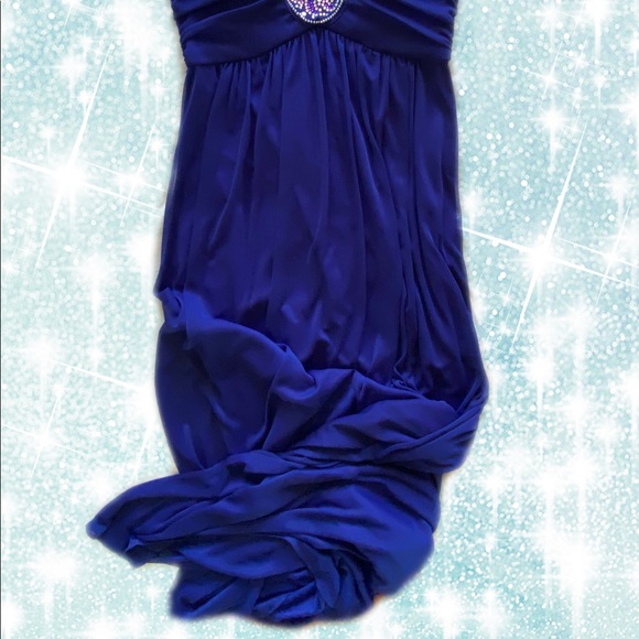 Indigo Blue Prom / Homecoming Event Dress - Picture 2 of 2